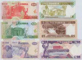 Zambia 1986-2008. 2K-100K (6xklf) T:I
Zambia 1986-2008. 2 Kwacha - 100 Kwacha (6xdiff) C:UNC