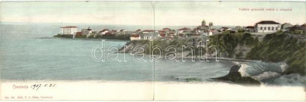 1907 Constanta, Konstanca; Vedere generala estica a orasului. Edit. T. G. Dabo No. 158. / panoramacard (EK)
