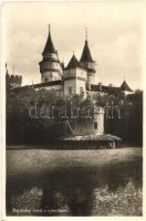 1937 Bajmóc, Bojnice; Gróf Pálffy várkastély a tóval / Bojnicky Zámok s rybníkom / castle with pond