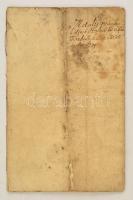 1750 Halmi és Túrterebes közti határjárás jegyzőkönyve, latin nyelven, sérült papírflezetes viaszpecséttel