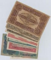 Vegyes: 8db-os korona tétel közte 1913. 20K fekete "ROMANIA TIMBRU SPECIAL", 1920. 2K &quo...