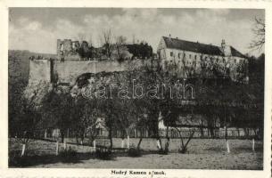 Kékkő, Modry Kamen, Blauenstein; vár / zámok / castle (kis szakadás / small tear)