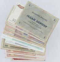 Vegyes: Montenegró 1914. 1P + Jugoszlávia 1955-1993. 11db-os bankjegy tétel T:I-III fo.
Vegyes: Mon...