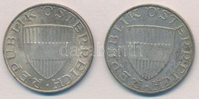 Ausztria 1958-1972. 10Sch Ag (2x) T:2
Austria 1958-1972. 10 Schilling Ag (2x) C:XF