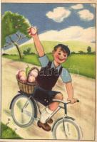 8 db RÉGI magyar gyümölcsöt reklámozó egészségügyi propaganda lap, C-vitamin táblázat a hátoldalon. ...