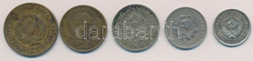 Szovjetunió 1924-1937. 3k-20k (5xklf) közte 1924. 10k Ag T:2,2-
Soviet Union 1924-1937. 3 Kopeks - ...