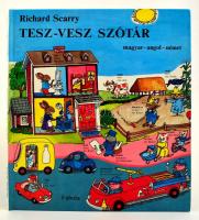 Richard Scarry: Tesz-Vesz szótár /magyar-angol-német/ Fabula Könyvkiadó Kft., 1989. Ajándékozási bejegyzéssel, jó állapotban.