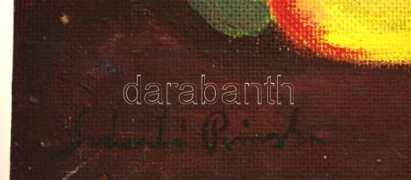 Szántó jelzéssel: Csendélet. Olaj, farost, 32×37 cm