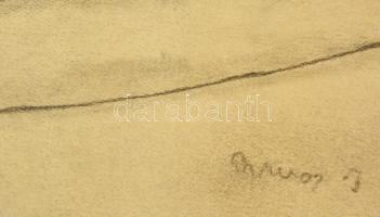 Ámos jelzéssel: Asztali csendélet. Szén, papír, 50×35 cm