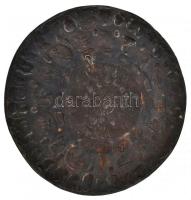 Antik mitológiai alakokat, jeleneteket ábrázoló dekoratív réz tál, d 41 cm