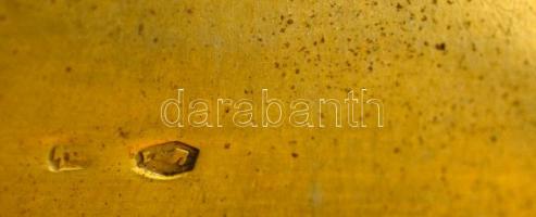 Ezüst (Ag.) art deco névjegykártyatartó, hiányos, jelzett, nettó: 78 g, 8×5 cm