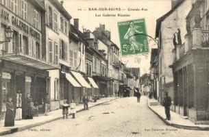 Bar-sur-Seine, Grande- Rue Les Galeries Réunies / galeries. TCV card (EK)