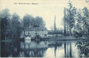 Bords du Loiret, Papeterie / bank of the Loire, river, paper mill, factory (EK)