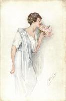 Lady with Flowers, s: Elda Cenni