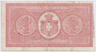 Olaszország 1914-1917. 1L T:III
Italy 1914-1917. 1 Lira C:F
Krause 36a