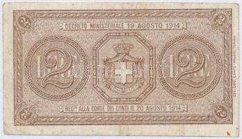 Olaszország  1914-1917. 2L T:III
Italy 1914-1917. 2 Lire C:F
Krause 37a