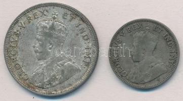 Kelet-Afrika / Brit gyarmat 1921. 50c Ag + 1924. 1Sh Ag "V. György" T:2-,3
East Africa / ...