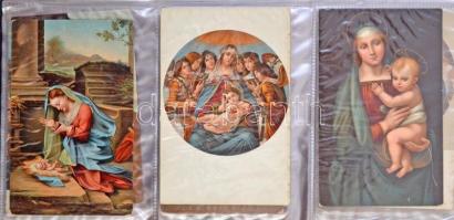 Gyűjtemény: 120 db régi művészeti lap albumban / Art, 120 old cards in album