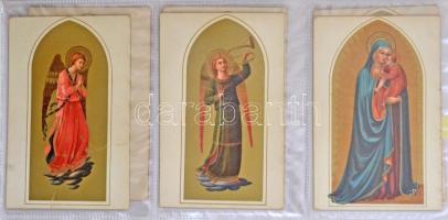 Gyűjtemény: 120 db régi művészeti lap albumban / Art, 120 old cards in album