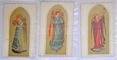 Gyűjtemény: 120 db régi művészeti lap albumban / Art, 120 old cards in album