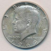 Amerikai Egyesült Államok 1969. 1/2$ Ag Kennedy T:2 USA 1969. 1/2 Dollar Ag Kennedy C:XF