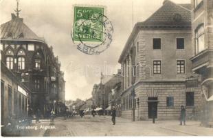 Trälleborg, Algatan / street, café, TCV card