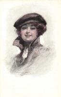 Lady with Hat, NH 15642. signed by artist