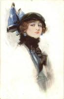 1913 Lady with Hat, signed by artist