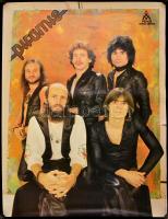 1977 Piramis együttes, plakát, szélén 2 kisebb szakadás, 77x59 cm