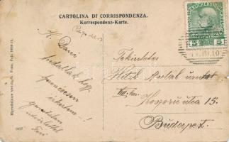 Mondnacht is, Mondnacht is, alles ist still... / K.u.K. Kriegsmarine mariner humour art postcard, dr...