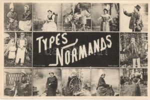 Types Normands / Norman types. French folklore