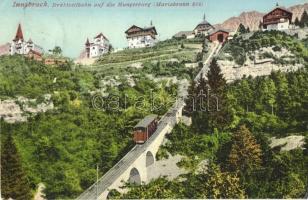 Innsbruck, Drahtseilbahn, Hungerburg Bahn, Verlag von Fritz Gratl / funicular (EK)