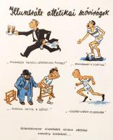 Byssz Róbert Sportkarikaturái. Bp., 1932, Kalász-ny.,2 p.+50 t.+ 2 p. Kiadói, zsínórral füzött egész...