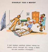 Byssz Róbert Sportkarikaturái. Bp., 1932, Kalász-ny.,2 p.+50 t.+ 2 p. Kiadói, zsínórral füzött egész...