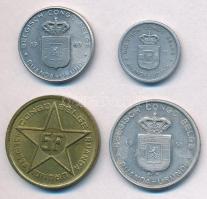 Belga-Kongó / Ruanda-Urundi 1952-1960. 50c-5Fr (4xklf) T:2 Belgian Congo / Ruanda-Urundi 1952-1960. 50 Centimes - 5 Francs (4xdiff) C:XF