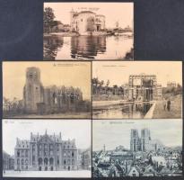 126 db RÉGI belga városképes lap / 126 pre-1945 Belgian town-view postcards