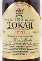 2000 Tokaji Aszú, 3 puttonyos, 0,5 l., dombornyomott palackban, névre szóló címkével