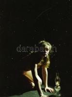 cca 1980 12 db szolidan erotikus fotónegatív, 2,5x3,5 cm