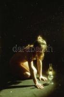 cca 1980 12 db szolidan erotikus fotónegatív, 2,5x3,5 cm