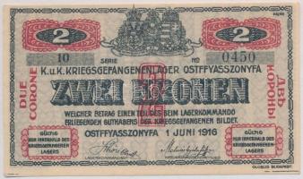 Ostffyasszonyfa / hadifogolytábor 1916. június 1. 2K arab sorozat és sorszámmal, piros T:I
Adamo HH...