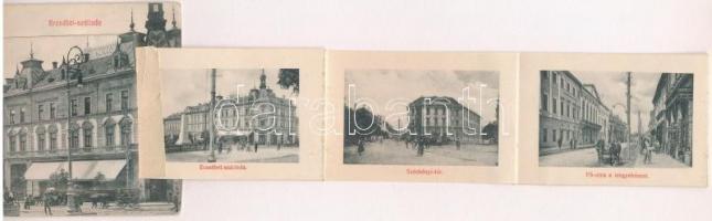 Kaposvár, Erzsébet szálloda, Földes Mór és Schwarcz Samu üzlete. leporellolap / leporellocard