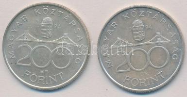 1994. 200Ft Ag "Deák" (2x) T:2