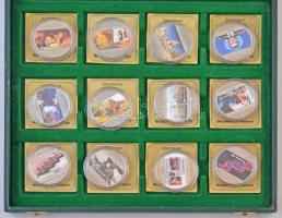 Libéria 2004. 10$ "Szabadság pillanatai" 24xklf multicolor érme "Magyar Érmeforgalmaz...