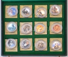 Libéria 2001. 10$ "Szabadság pillanatai" 24xklf multicolor érme "Magyar Érmeforgalmaz...