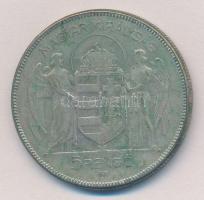 1930. 5P Ag "Horthy jobbra" T:2-,3 durva patina
Adamo P8