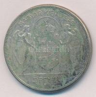 1930. 5P Ag "Horthy jobbra" T:2-,3 durva patina
Adamo P8