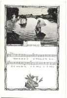 Sáros, Saris; kottás lap Ladilav Berka szövegével / music sheet, folklore s: Teodor Mousson