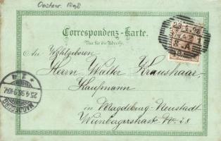 1898 Graz, Schlossbergbahn, Techn. Hochschule, Rathaus, Albrechtbrücke, Regel&Krug No. 523. / fu...