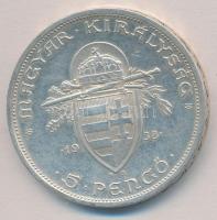 1938. 5P Ag "Szent István" T:2
Adamo P8.1