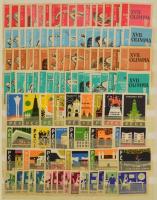 cca 1950-1960 994 db magyar gyufacímke, egy külföldivel, sorozatokkal, 8 lapos berakóban